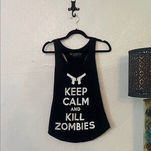 Black Matter Black Graphic Tank Top